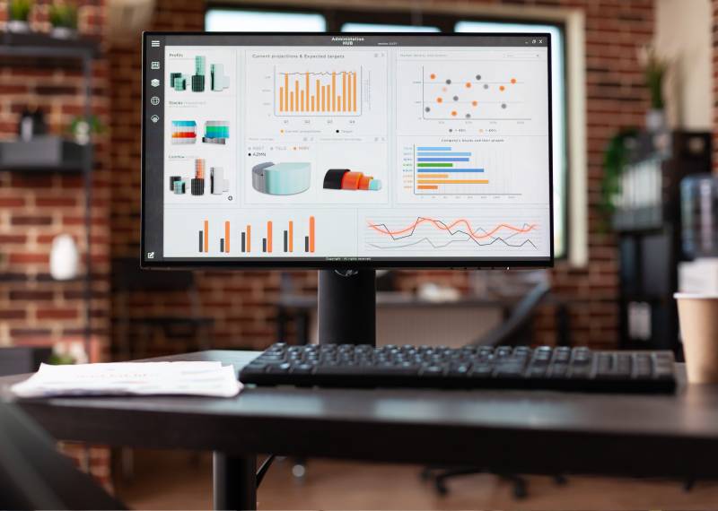 Custom Analytics Dashboards or PowerBI output demonstration.