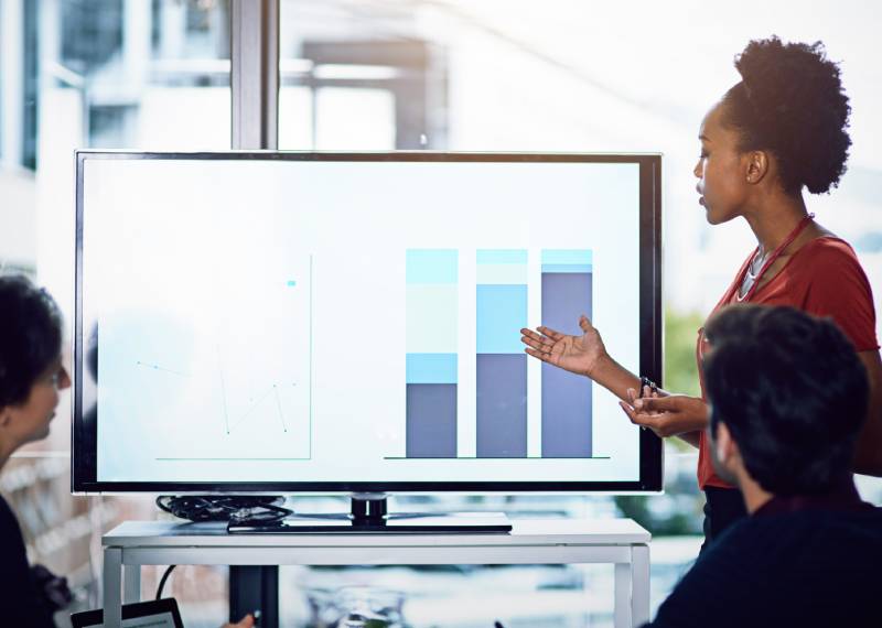 A photograph of people choosing to use CAIT analytics for their TV Campaign attribution analysis.